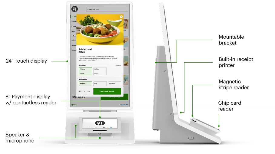 Self-ordering kiosk